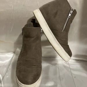 TIME AND TRU LADIES CASUAL ANKLE TOP ZIPPER SIDE SHOES SIZE 8.5 TAN MEMORY FOAM - Picture 1 of 13