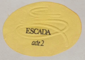 Advertising fabric - advertising card - Escada Act 2 - Picture 1 of 1