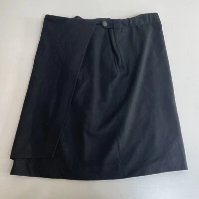 Nicole Farhi Black 100% Wool Wrap Skirt - Size UK 12 - Pockets Lined - VGC - Image 1 of 4