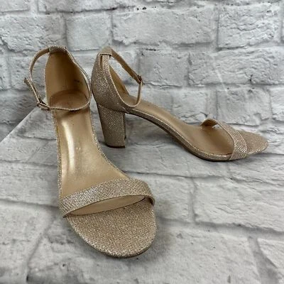 Dream Pairs Chunky Strappy Women's Size 11 Shoe Sexy Heels Sparkly Ankle Strap - Image 1 of 4