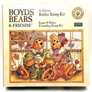 BOYDS BEARS & FRIENDS 1st Edition Rubber Stamp Kit - Picture 1 of 5