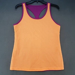 Danskin Now Reversible Mesh Tank Top Racerback Size Small Purple Orange - Picture 1 of 20