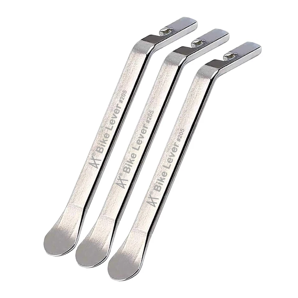 3 Pcs Premium Bicycle Tire Lever Tyre Spoon Iron Changing Tool Bike Stainless