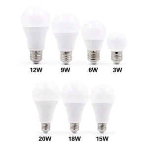 Plastic E27 LED Bulb Lights E27 Lamp Bulb LED Light Bulbs LED Bulb Dimmable - Picture 1 of 14