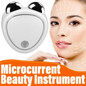 EMS Neck Face Lifting Massager Skin Tighten Device LED and Anti Wrinkle,White - Picture 1 of 13