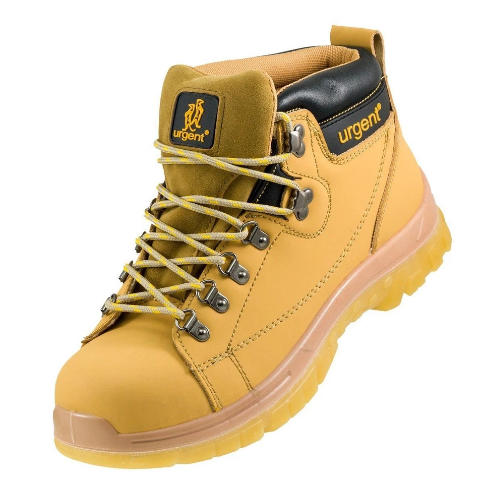 Arbeitsstiefel URGENT 114 S1 GELB Arbeitsschuhe Sicherheitsschuhe Stiefel Schuhe