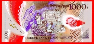 Vanuatu 1000 Vatu 2014 P 13 Polymer UNC (TK 14 401) - Picture 1 of 2