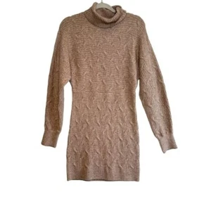 NEW Lulu's Beige Sweater Dress Size M - Picture 1 of 6