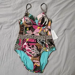 Bleu Rod Beattie One Piece Swimsuit Women Run Wild Jungle Book Size 6 NWT - Picture 1 of 8