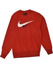 Nike Mens Graphic Sweatshirt Jumper Xs Red Cotton Be01