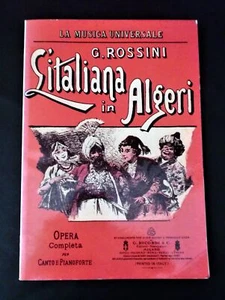Musica libretto - L'italiana in Algeri - Rossini -Opera completa - Canto e piano - Imagen 1 de 1