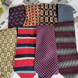 Lot of 8 Men's Ties Several Brands - Picture 1 of 11