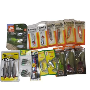 Fishing Stuff Lot 16 Lures Spoon & Spinner Wobbler Wildeye Swin Shad New READ - Picture 1 of 9