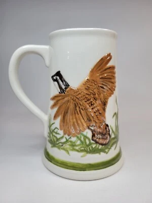 Piedra de cerveza de codorniz blanca Bob pintada a mano, vida silvestre de codorniz lavable, 6,75" de alto Foto 1 de 4