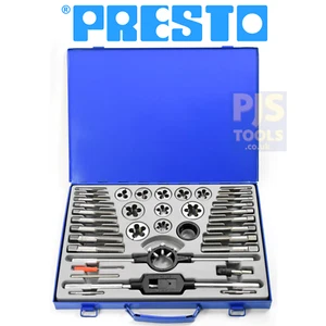 Craft Pro Presto 9S69035 M6 - M24 metric hss tap & die box set - Picture 1 of 1