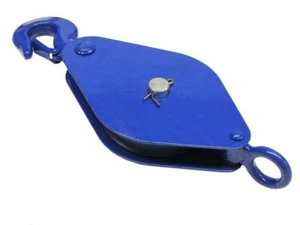 0.25 Ton 75MM London Pattern Pulley Block With Safety Hook - 12MM Wire Rope - Picture 1 of 2