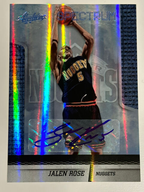 Panini Jalen Rose Basketball Autographed Sports Trading Cards 
