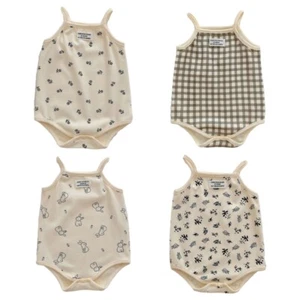 Baby Romper Summer Printed Cotton Bloomers Baby Fart Wrap Breathable Romper - Picture 1 of 24