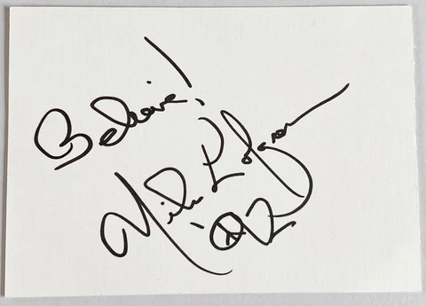 Nils Lofgren At Springsteen E Street Band - Card Original Signed (Oy-2486 + Cover