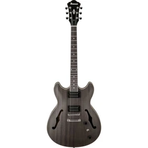 Ibanez Artcore AS53 Hollow-Body Electric Guitar, Transparent Black Flat #AS53TKF - Picture 1 of 12