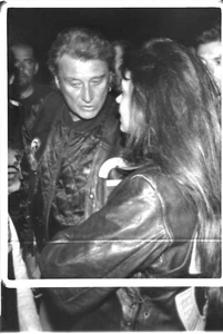 Johnny Hallyday / Adeline Blondieau " Photo Les Harley du cœur " - Imagen 1 de 1