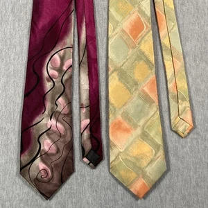 JERRY GARCIA Limited Edition Collection 39 & 45 Seidenkrawatten gelb lila - HINWEISE - Bild 1 von 21