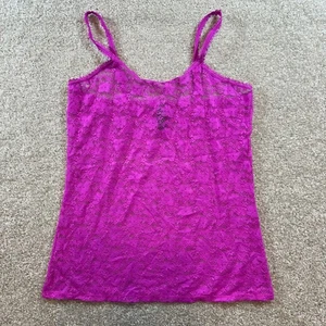 Smart Sexy Lace Cami Top Womens XL Purple Sleeveless Tank Layering - Picture 1 of 4