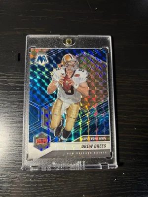 DREW BREES – 2021 PANINI MOSAIC – GENESIS PARALLEL SSP – SUPER BOWL MVP’S  - Image 1 of 2