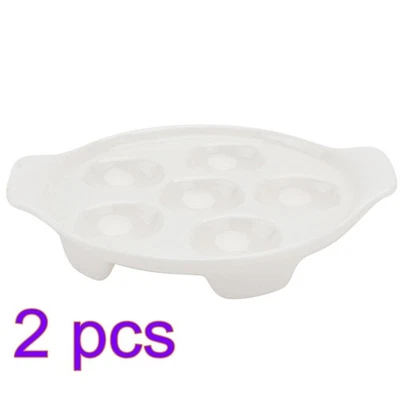 2pcs Backpfanne Backschale Schneckenschale Praktische Grillpfanne (weiß) - Bild 1 von 4