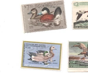 1984 - 1985 US Federal Migratory Bird Hunting & Conservation Stamp Wigeon $7.50 - Picture 1 of 1