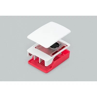 Raspberry Pi Pi 5 Case Red and White - Image 1 of 2