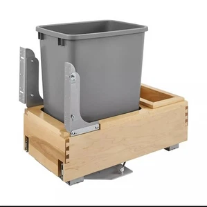 Rev-A-Shelf Pullout Trash Can 35 qt. w/Soft-close Soft-open, 4WCBM-15DM-1 - Picture 1 of 8