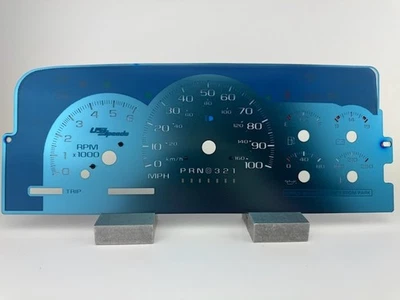 Cara de calibre Speedo Aqua (acero inoxidable) de EE. UU. para camioneta GM/Chevy y SUV de 95'-98' Foto 1 de 3