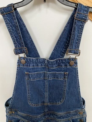 J. Crew Women’s Blue Denim Jean Overalls Classic Size Medium Bibs - Image 1 of 4
