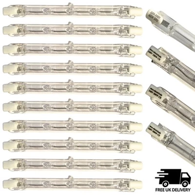 R7s Tungsten Halogen Bulb Lamp Tubes - Linear Various Lengths Brands Watts Volts - Image 1 of 2