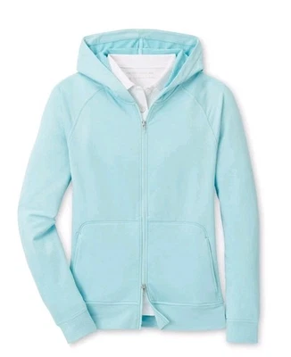  Peter Millar Beaumont Full Zip Hoodie Jacket Womens Medium Teal Golf Perfomance - Image 1 of 4