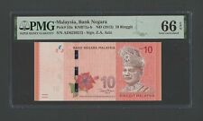Malaysia 10 Ringgit ND(2012) P53a Uncirculated Grade 66