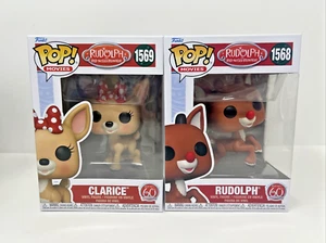 Funko POP! Rudolph the Red-Nosed Reindeer Figures - SET OF 2 CLARICE RUDOLPH - Picture 1 of 4