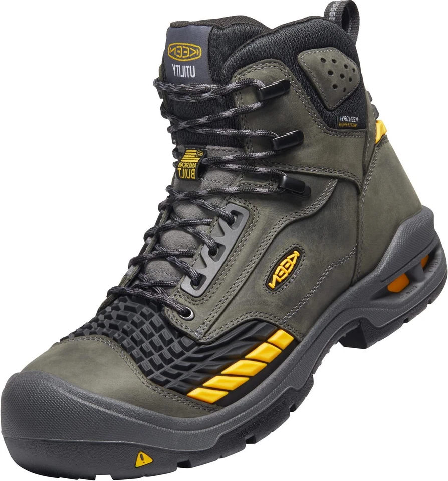 KEEN Utility 1025697 Troy 6'' Waterproof Carbon-Fiber Toe Work Boots for Men -