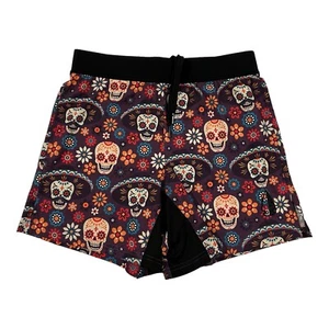 Tachuntfish Men's Small Day of the Dead Drawstring Shorts Stretch Athletic - Picture 1 of 11