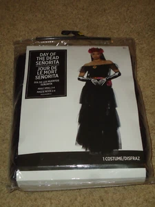 Costume, Female Day of the Dead Senorita, Adult S 2-4, NIP - Picture 1 of 5
