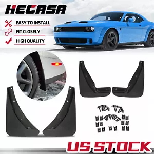 For 2015-2023 Dodge Challenger Coupe 2-Door Splash Guards Mud Flaps Mudguard - Picture 1 of 12