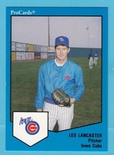 1989 Pro Card Minor League - Les Lancaster - Iowa Cubs - Box 206