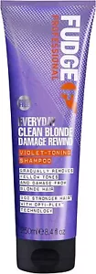 Fudge Professional Purple Shampoo Everyday Clean Blonde Damage Rewind 250ml - Picture 1 of 6