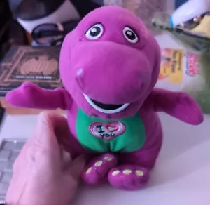 2007 LYONS, CHARACTER OPTIONS SINGING BARNEY PLUSH 9" - Picture 1 of 5
