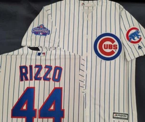 20215 Majestic Chicago Cubs ANTHONY RIZZO 2016 World Series Champions JERSEY - Picture 1 of 1