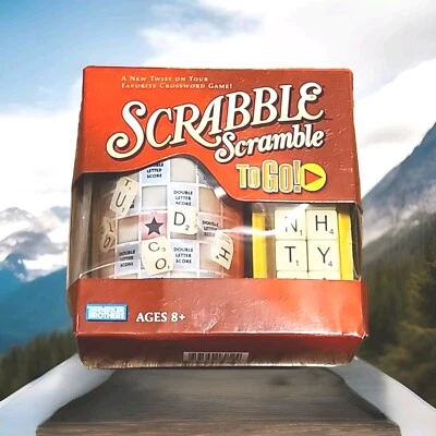 Scrabble Scramble To Go! Travel Crossword Game Parker Brothers New Sealed  - Image 1 of 4