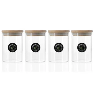4x Lemon & Lime Camden 250ml Glass Jar Food Storage Airtight Container CLR w/Lid - Picture 1 of 5