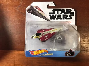Hot Wheels Star Wars Starships Obi-Wan Kenobi's Jedi Starfighter NIB - Picture 1 of 4
