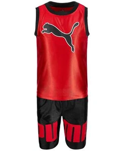 Puma Little Boys 2-Pc. Dazzle Muscle Tank Top & Shorts Set - Picture 1 of 10